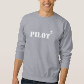 Pilot-Typografie, coole einfache Luftfahrt Sweatshirt (Vorderseite)