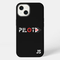 Pilot-Typografie & Düsenflugzeug,Monogramm,Einfach