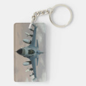 Pilot Typografie Flugzeug-Foto Personalisiert Schlüsselanhänger (Rückseite)