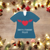 Pilot Typografie und Flugzeug, modern, Personalisi Ornament