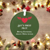 Pilot-Typografie und Militärflugzeug, Minimalistis Ornament