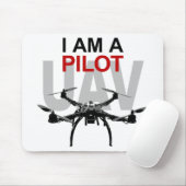 Pilot UAV Quadpilot Quadcopter Mousepad (Mit Mouse)
