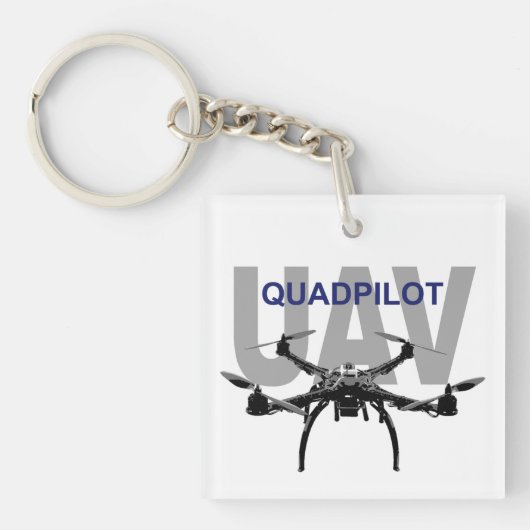 Pilot UAV Quadpilot Quadcopter Schlüsselanhänger (Vorderseite)