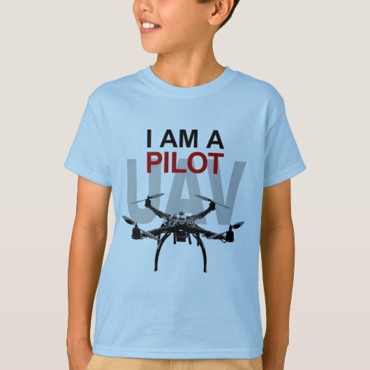 Pilot UAV Quadpilot Quadcopter T-Shirt (Vorderseite)