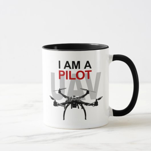 Pilot UAV Quadpilot Quadcopter Tasse (Rechts)