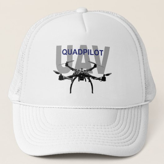 Pilot UAV Quadpilot Quadcopter Truckerkappe (Vorderseite)