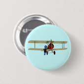Pilot und Doppeldecker Button (Vorne & Hinten)