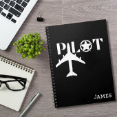 Pilot- und Militärflugzeug, Camouflage, Minimalist Notizblock