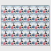 Pilot Uniform mit Weihnachtsthema Geschenkpapier (Flach)