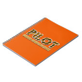 Pilot unter Konstruktion Spiral Foto Notebook Notizblock (Linke Seite)