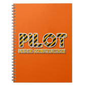 Pilot unter Konstruktion Spiral Foto Notebook Notizblock (Vorderseite)