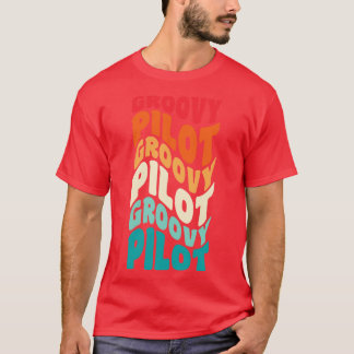 Pilot Vintag Retro 60er 70er 80er Vibes T-Shirt