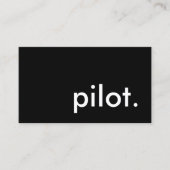 Pilot. Visitenkarte (Vorderseite)