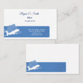 Pilot-Visitenkarte Telefonnummerkarte (Vorne/Hinten)