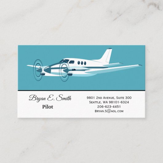 Pilot-Visitenkarte Telefonnummerkarte (Vorderseite)