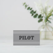 Pilot-Visitenkarte Visitenkarte (Stehend Vorderseite)