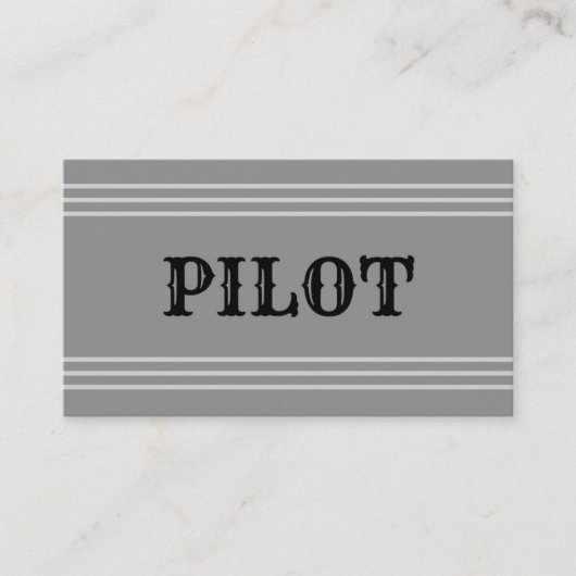 Pilot-Visitenkarte Visitenkarte (Vorderseite)