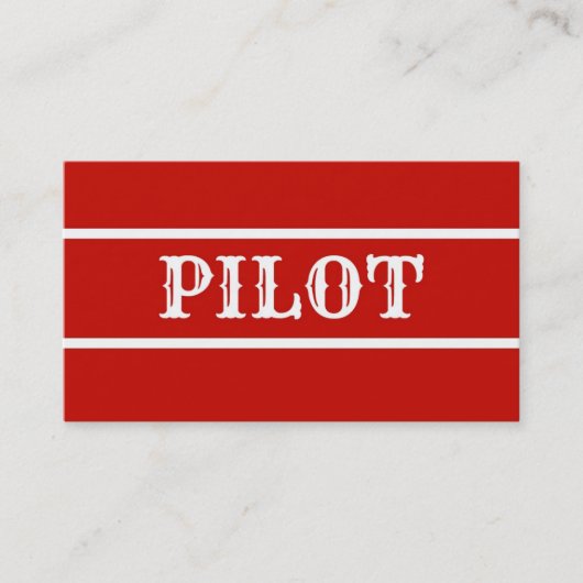 Pilot-Visitenkarte Visitenkarte (Vorderseite)