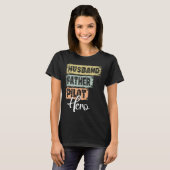 Pilot von Berufdad und Helden T-Shirt (Vorne ganz)