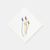 Pilot von Flugzeugen, die Luftfahrzeuge der Luftfa Serviette (Ecke)