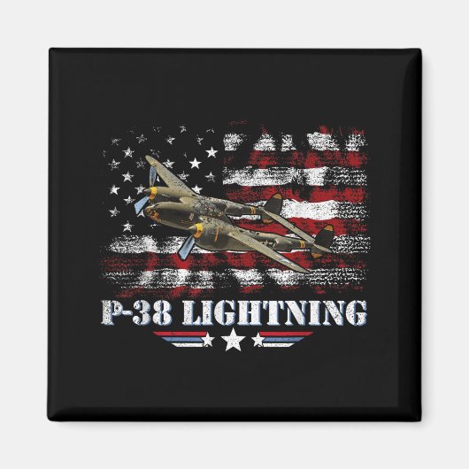 Pilot von P-38-Blitzflugzeugen P38 WW2 Magnet (Vorne)