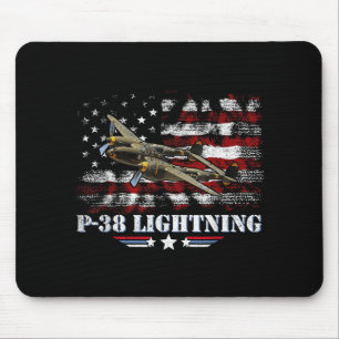 Pilot von P-38-Blitzflugzeugen P38 WW2 Mousepad