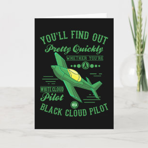 Pilot von White Cloud Funny Aviation CFI Pilot Tra Karte