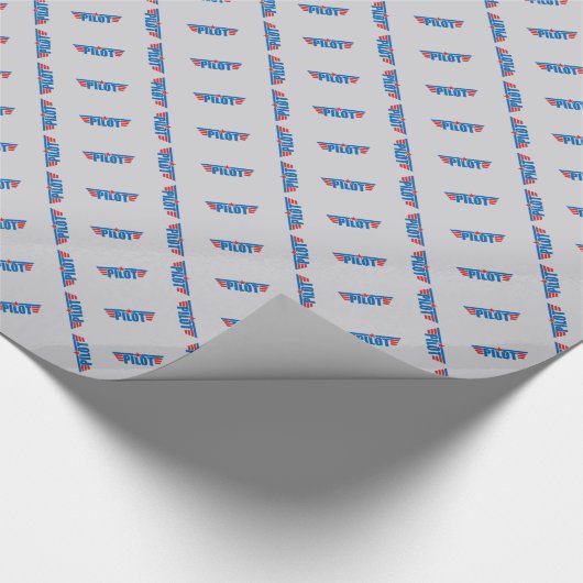 Pilot Wings Abzeichen - Luftfahrt Geschenkpapier (Ecke)