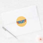 Pilot Wings Abzeichen - Luftfahrt Runder Aufkleber (Umschlag)