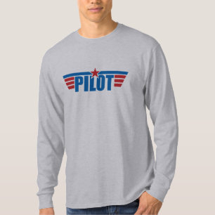 Pilot Wings Abzeichen - Luftfahrt T-Shirt