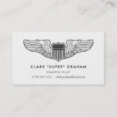 Pilot Wings Beruflich Aviator Business Card Visitenkarte (Vorderseite)