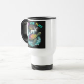 "Pilot Your Peace" - Reisecoffee Mug Reisebecher (Vorderseite Links)