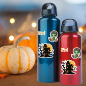 Pilot Zombie fliegendes Flugzeughaus Sonniges Hall Aufkleber