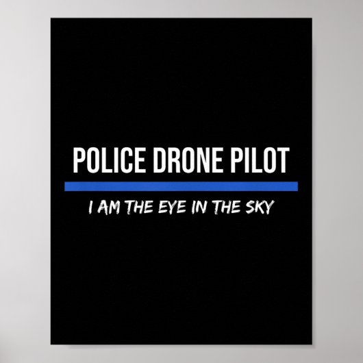 Pilotakteur für Polizeidroge Poster (Vorne)