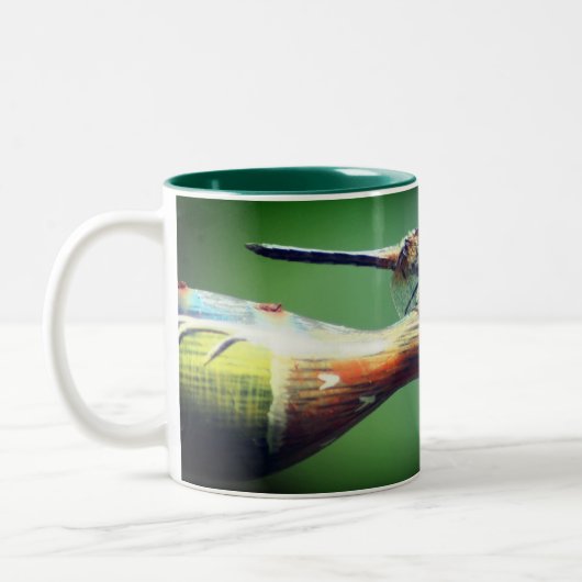 Pilotcharakter für Drachenfliege Personalisiert Zweifarbige Tasse (Links)