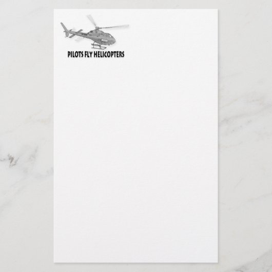 Piloten fliegen Hubschrauber Briefpapier (Vorderseite)