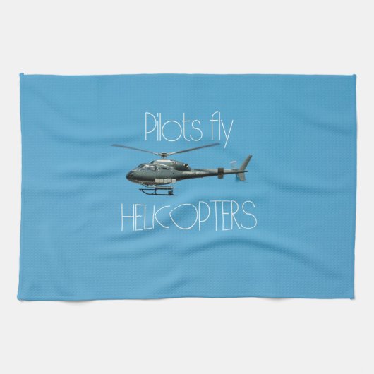 Piloten fliegen Hubschrauber Handtuch (Horizontal)