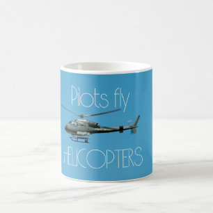 Piloten fliegen Hubschrauber Kaffeetasse
