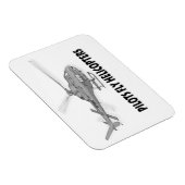 Piloten fliegen Hubschrauber Magnet (Rechte Seite)