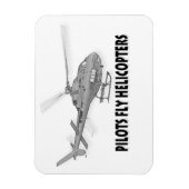 Piloten fliegen Hubschrauber Magnet (Vertikal)