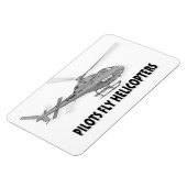 Piloten fliegen Hubschrauber Magnet (Linke Seite)