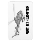 Piloten fliegen Hubschrauber Magnet (Vertikal)