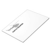 Piloten fliegen Hubschrauber Notizblock (angewinkelt)