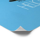 Piloten fliegen Hubschrauber Poster (Ecke)