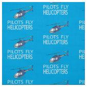 Piloten fliegen Hubschrauber Stoff (Muster)