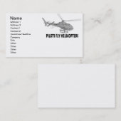 Piloten fliegen Hubschrauber Visitenkarte (Vorne/Hinten)