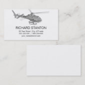 Piloten fliegen Hubschrauber Visitenkarte (Vorne/Hinten)