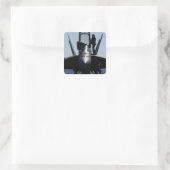 Piloten führen eine Vorflugkontrolle durch Quadratischer Aufkleber (Tasche)