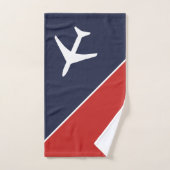 Piloten für Funky White Flugzeug Badhandtuch Set (Handtuch)