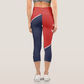 Piloten für Funky White Flugzeug Capri Leggings (Rückseite)